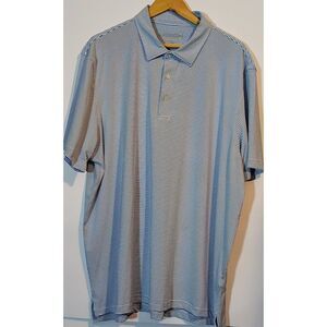 Jim Nantz by Vineyard Vines Polo  stripped Mens XXL Cooling technology